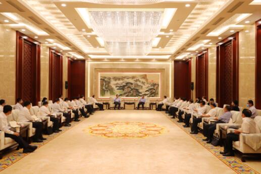 國家電網公司毛偉明、辛保安與山東省委書記劉家義、代省長李干杰會談