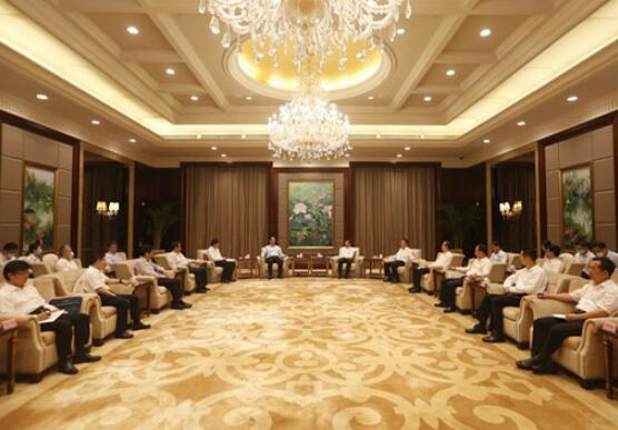 國家電網(wǎng)董事長毛偉明與福建省委書記于偉國、省長唐登杰會談