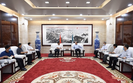 國(guó)家電網(wǎng)有限公司總經(jīng)理、黨組副書記辛保安會(huì)見(jiàn)寧夏回族自治區(qū)副主席吳秀章