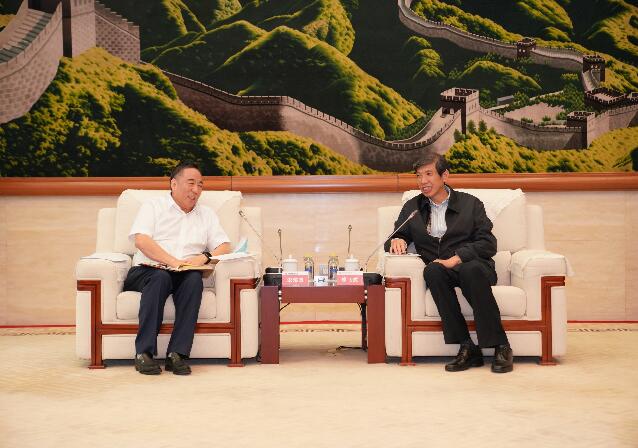 宋海良、孫洪水與大唐集團(tuán)董事長(zhǎng)陳飛虎座談