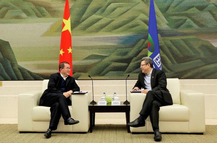 錢智民會見中國燃氣董事局主席、總裁劉明輝