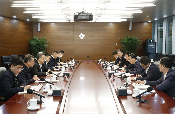 錢智民拜會中國海油董事長、黨組書記汪東進
