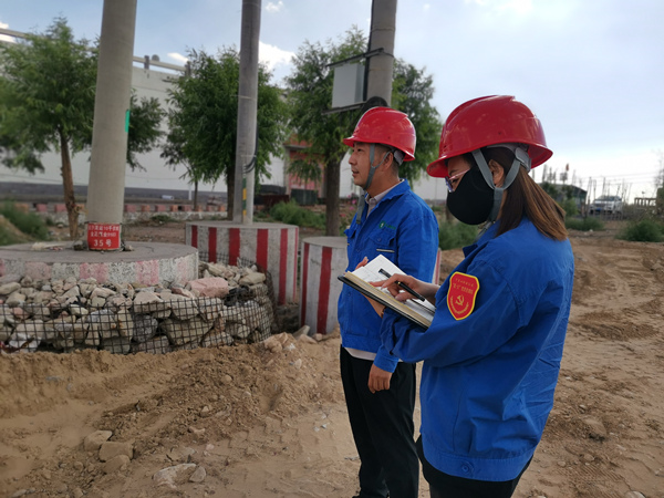 烏海市千里山供電分公司開展“擔使命，展作為，黨員巡線當先鋒”主題黨日