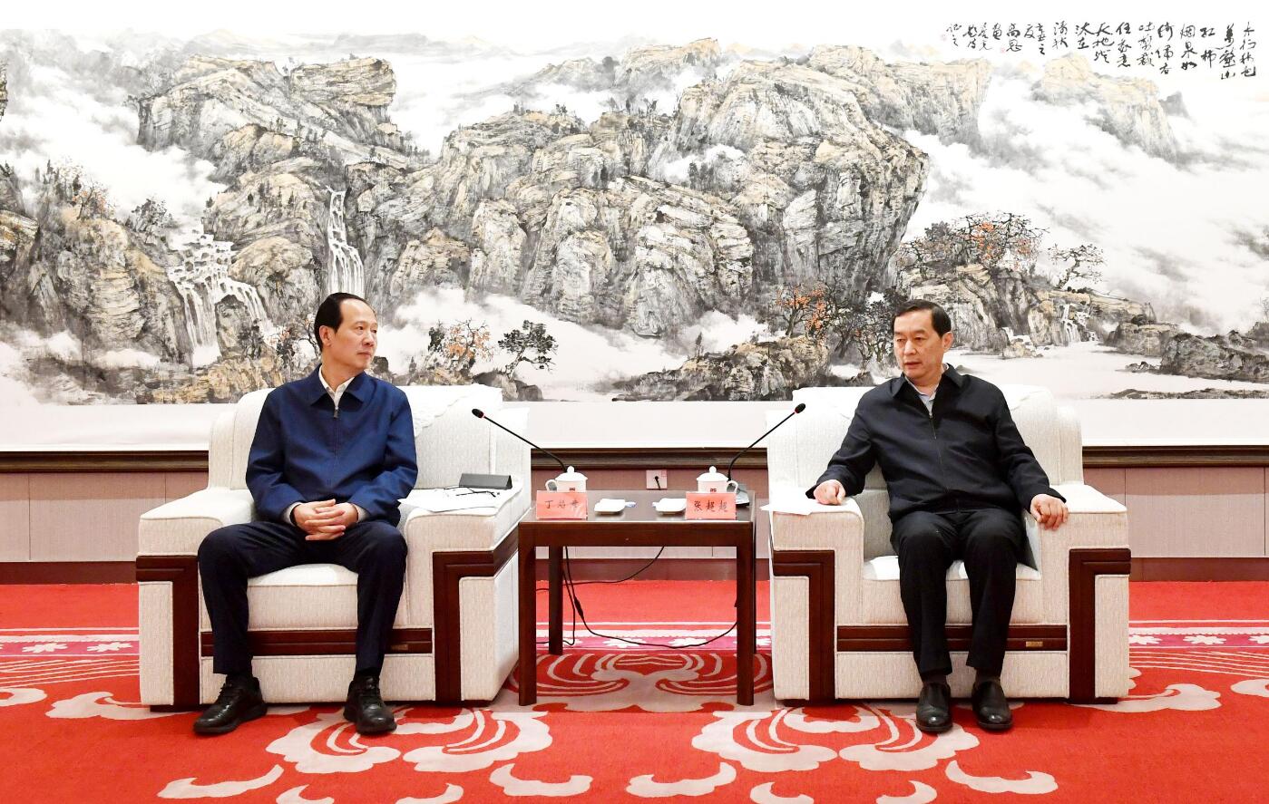 中國電建黨委書記、董事長丁焰章與河北省委常委、石家莊市委書記張超超會談