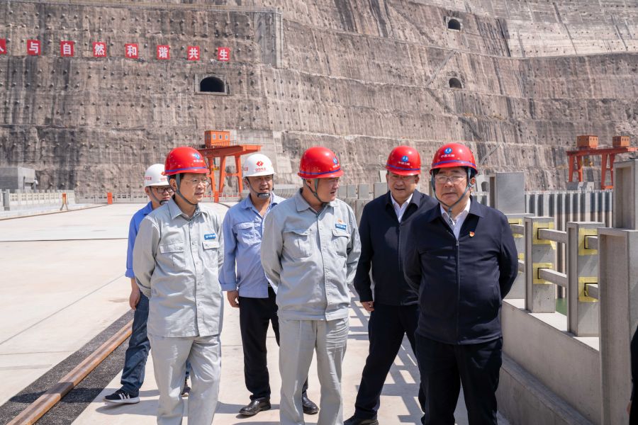 國資委黨建局局長、央企團(tuán)工委書記姚煥調(diào)研白鶴灘水電站