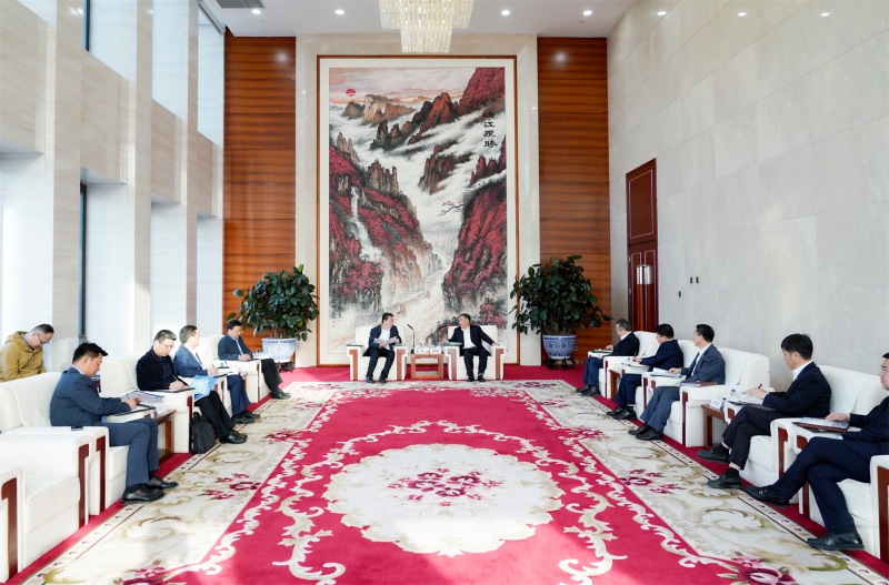 中國能建黨委書記、董事長宋海良與臨沂市委書記任剛座談