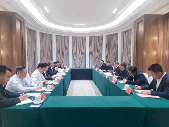 中國電建黨委副書記、總經(jīng)理王斌與黑龍江省常務(wù)副省長王一新舉行會(huì)談