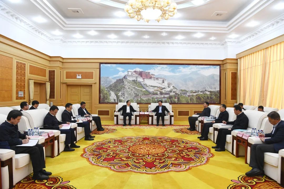 大唐集團(tuán)黨組書記鄒磊拜會西藏自治區(qū)黨委書記王君正、自治區(qū)主席嚴(yán)金海