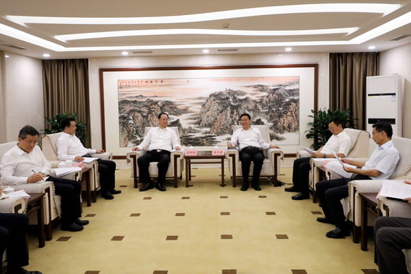 國務(wù)院國資委黨委書記、主任張玉卓會見湖南省委副書記、省長毛偉明