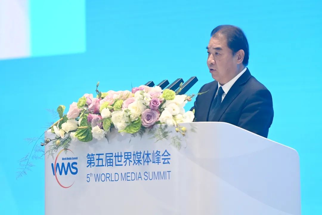 南方電網(wǎng)公司董事長(zhǎng)、黨組書記孟振平在第五屆世界媒體峰會(huì)上作主旨發(fā)言
