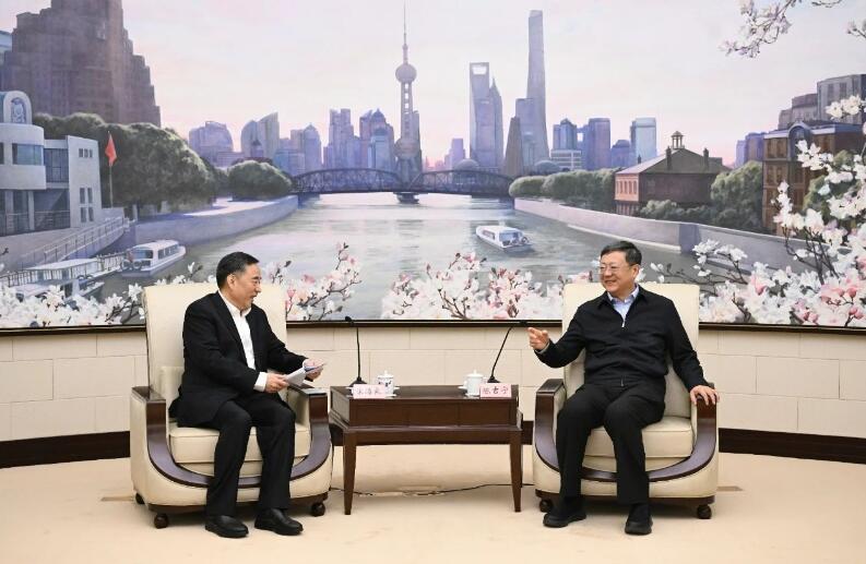 中國(guó)能建黨委書(shū)記、董事長(zhǎng)宋海良拜會(huì)上海市委書(shū)記陳吉寧、市長(zhǎng)龔正