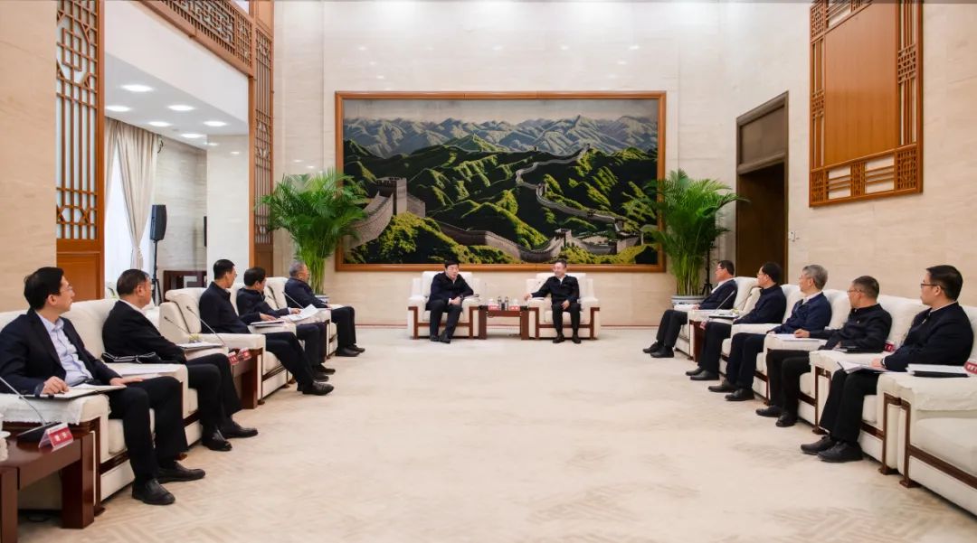 大唐集團董事長、黨組書鄒磊與國家電網董事長、黨組書記張智剛會談