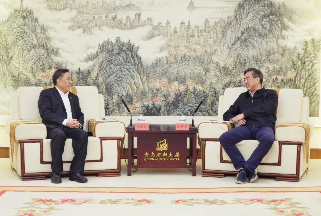 中國(guó)能建黨委書(shū)記、董事長(zhǎng)宋海良拜會(huì)山東省委常委、青島市委書(shū)記曾贊榮