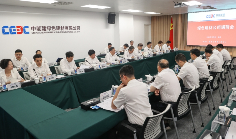 中國能建黨委書記、董事長宋海良到綠色建材公司調(diào)研