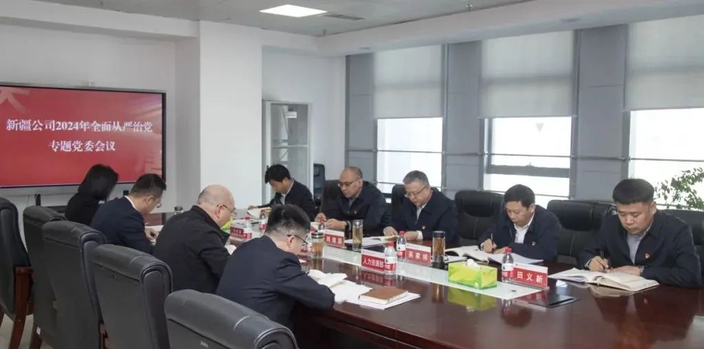 大唐新疆公司黨委召開(kāi)2024年全面從嚴(yán)治黨專(zhuān)題黨委會(huì)議