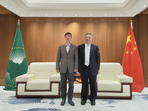 駐非盟使團(tuán)團(tuán)長蔣烽大使會見全球能源互聯(lián)網(wǎng)發(fā)展合作組織副主席一行